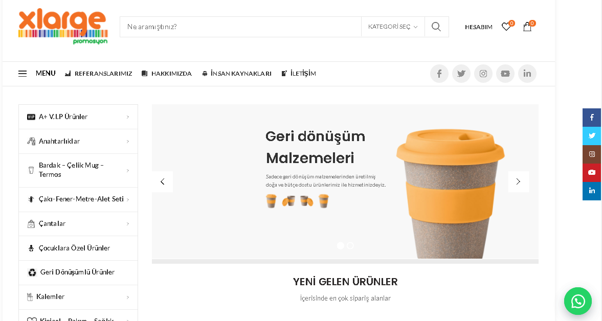 E-Ticaret: XLarge Promosyon | Tasarım ve Entegrasyon